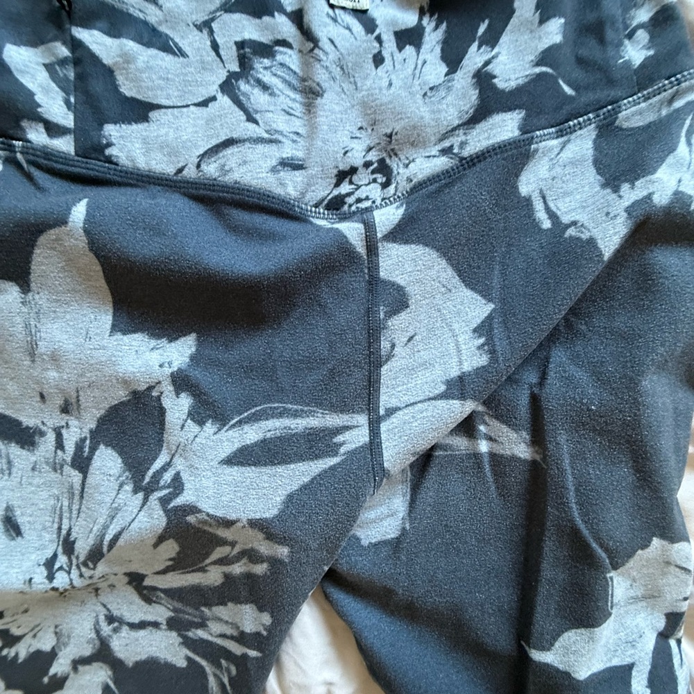 Vuori Black and Gray Floral Pants